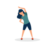 health care person fitness isolate flat design png