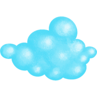Blau Himmel Wolke Blase Farbe zeichnen Design png