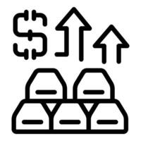 Profit enchantment icon outline vector. Successful business return vector