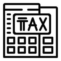 Financial taxes icon outline vector. Economic capital gain vector