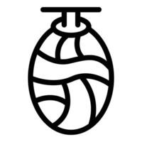 Larval cocoon phase icon outline vector. Cocooning insect eggs vector