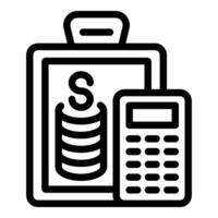 Monetary profit icon outline vector. Finance business boost vector