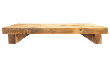 ai generado rústico de madera corte tablero en transparente antecedentes png