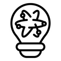 Knowledge gain icon outline vector. Science learning evolution vector