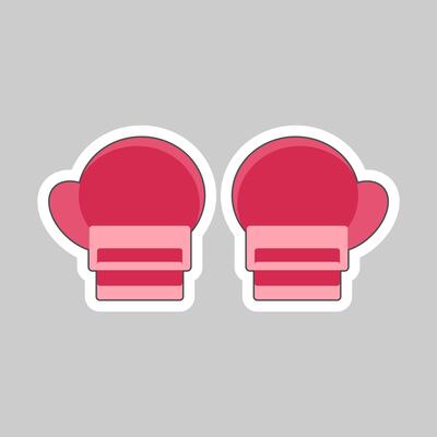 Pink Boxing Gloves Vector Art, Icons, and Graphics for Free Download