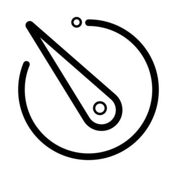 Camera shutter speed control interface vector