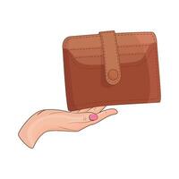 illustration of wallet vector