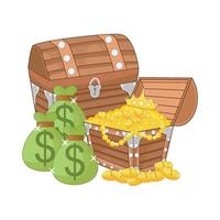 illustration of treasure chest vector