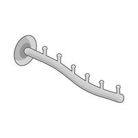 illustration of wall hook vector