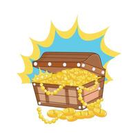 illustration of treasure chest vector