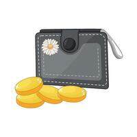 illustration of woman wallet vector