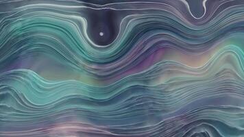 AI generated Abstract twisted holographic animation.Abstract liquid gradient background animation. video