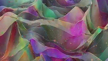 AI generated Abstract twisted holographic animation.Abstract liquid gradient background animation. video