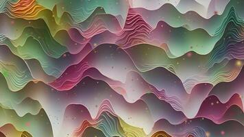 AI generated Abstract twisted holographic animation.Abstract liquid gradient background animation. video