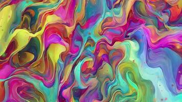 AI generated Abstract twisted holographic animation.Abstract liquid gradient background animation. video