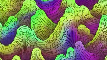 AI generated Abstract twisted holographic animation.Abstract liquid gradient background animation. video