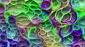 AI generated Abstract twisted holographic animation.Abstract liquid gradient background animation. video