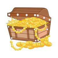 illustration of treasure chest vector