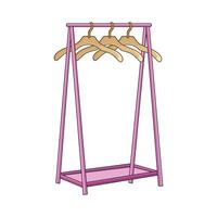 illustration of clothing rack vector