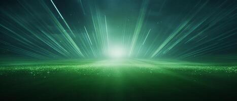 AI generated green grass background with light shining through it photo