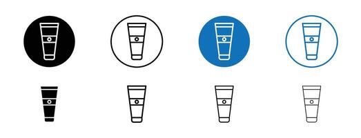 Cream tube icon vector