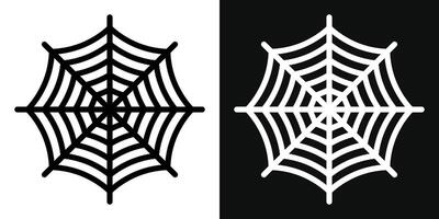 Spider web icon vector