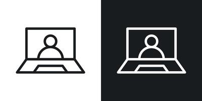 Webinar vector icon