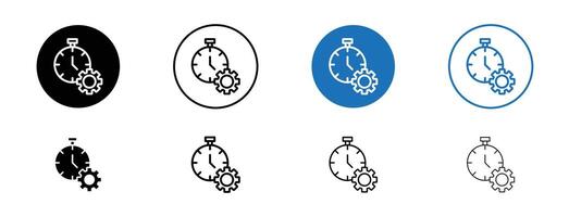 Time management icon vector