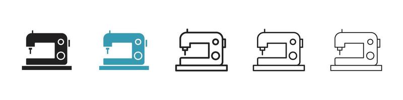 Sewing machine icon vector