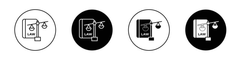 Labour and social law icon vector