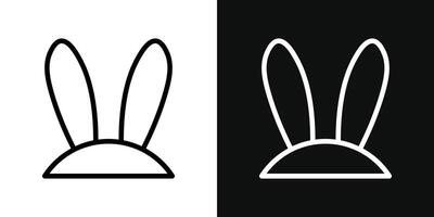 Bunny ear icon vector