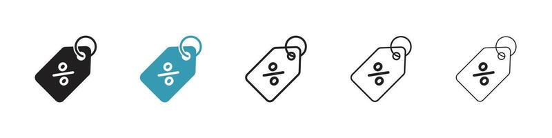 Discount tag icon vector