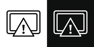 System error icon vector