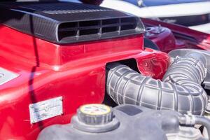 close-up of a sports car parts photo