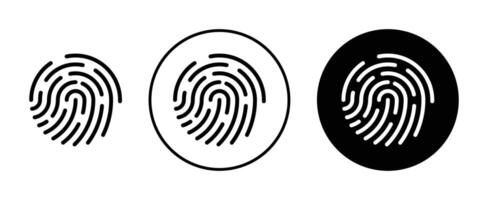 Fingerprint vector icon