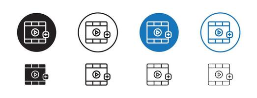 Add video icon vector