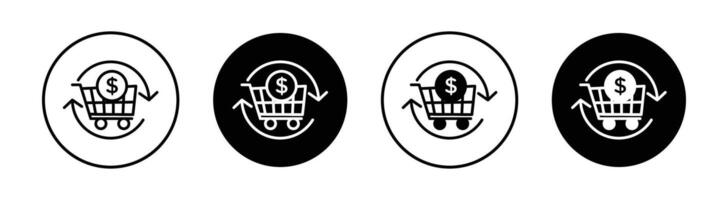 Repeated sales icon vector