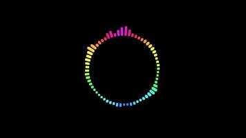 audio espectro animação video