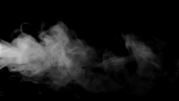 fumée effet avec noir écran video