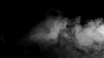 fumée effet avec noir écran video