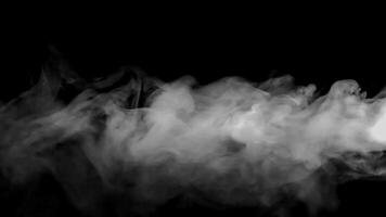 fumar efecto con negro pantalla video