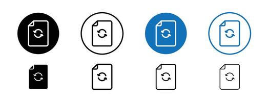 Update document icon vector