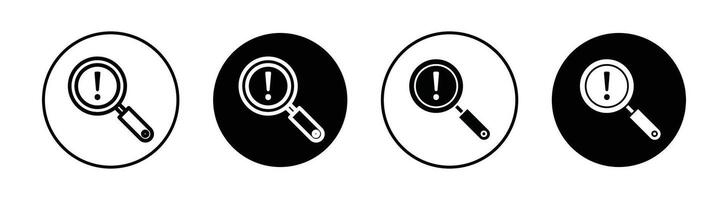 Finding problem icon vector