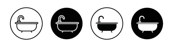 Bathtub vector icon