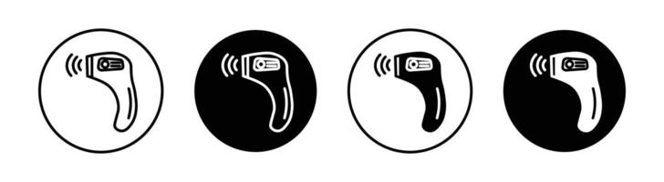 Contactless infrared thermometer icon vector