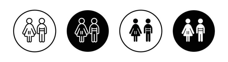 Boy and girl icon vector