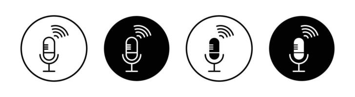 Podcast vector icon