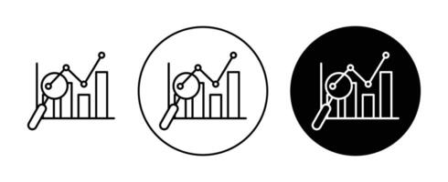 Market prediction icon vector