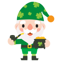 Gnomes Saint Patrick's Day Clipart, Gnome man and woman Saint Patricks, png