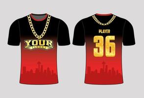 All sports team jersey design with an elegant edgy and wild look for all your casual, fashion and sportswear vector